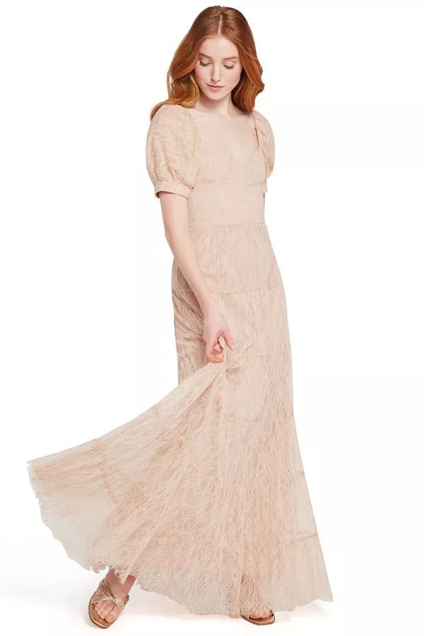 Alice + Olivia Nude Long Dress