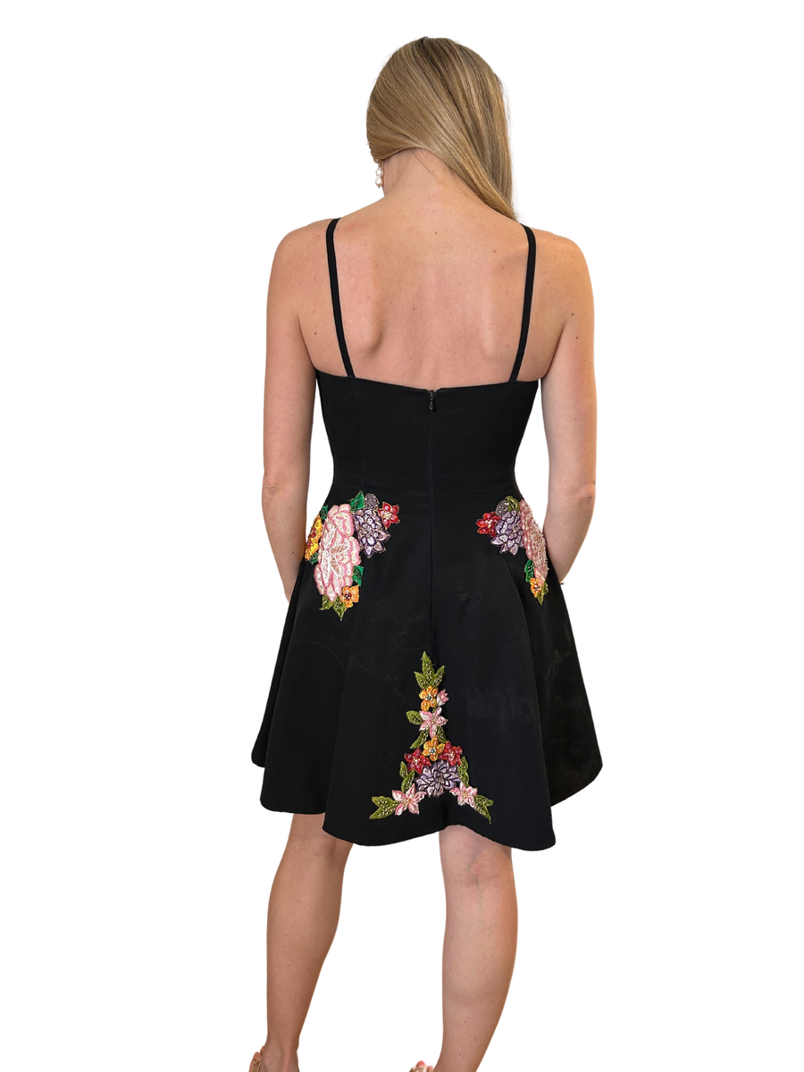 Black Flower Dress