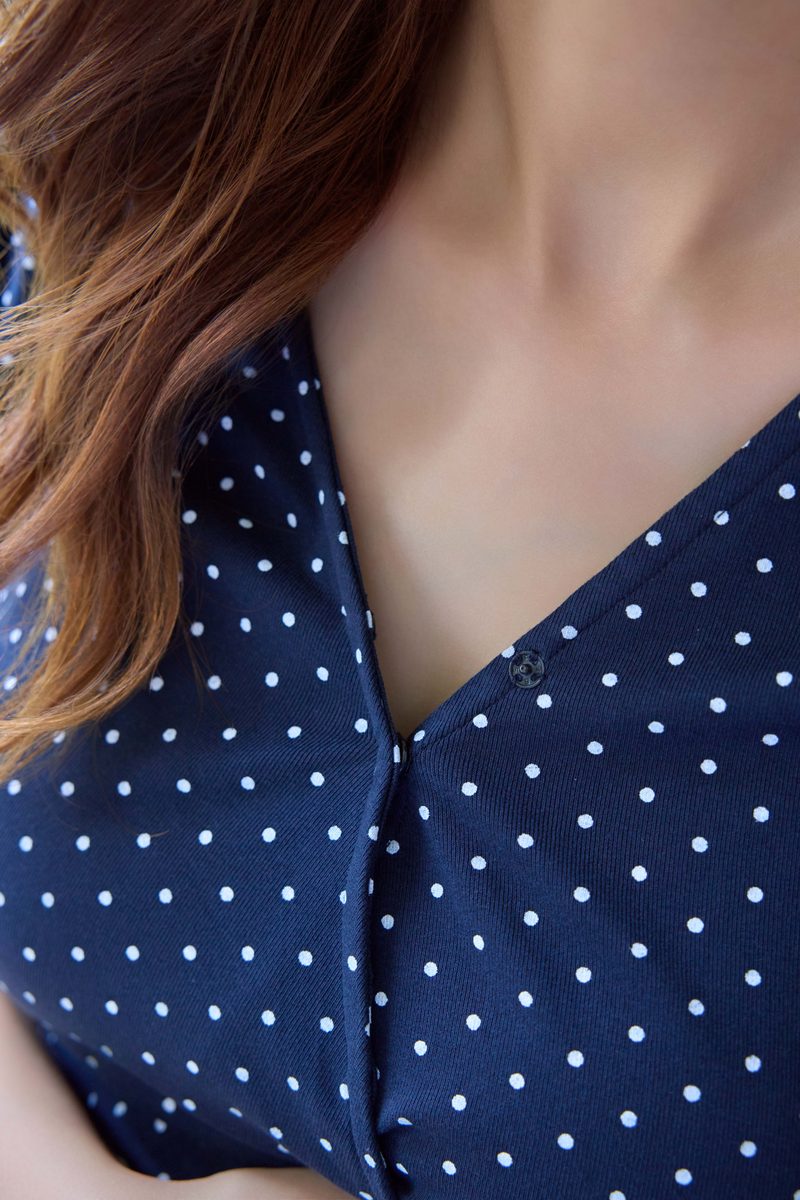 Essential Wrap Dress in Polka Dot