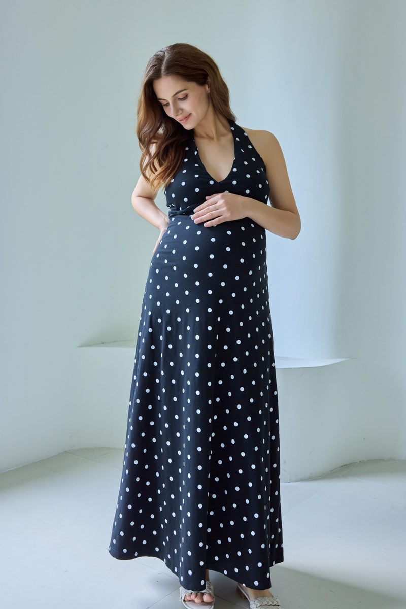 Polka Dot Halter Dress