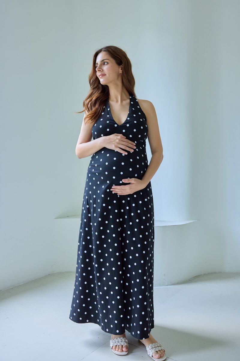 Polka Dot Halter Dress