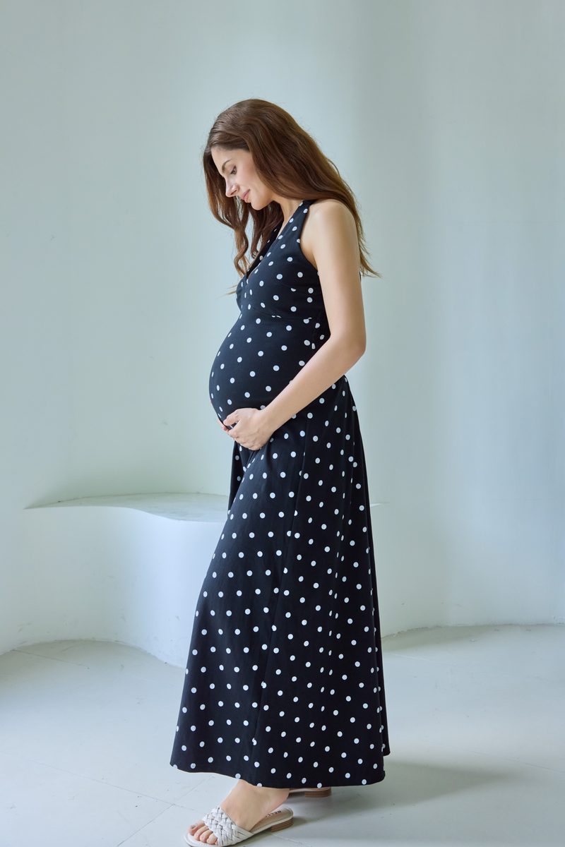 Polka Dot Halter Dress