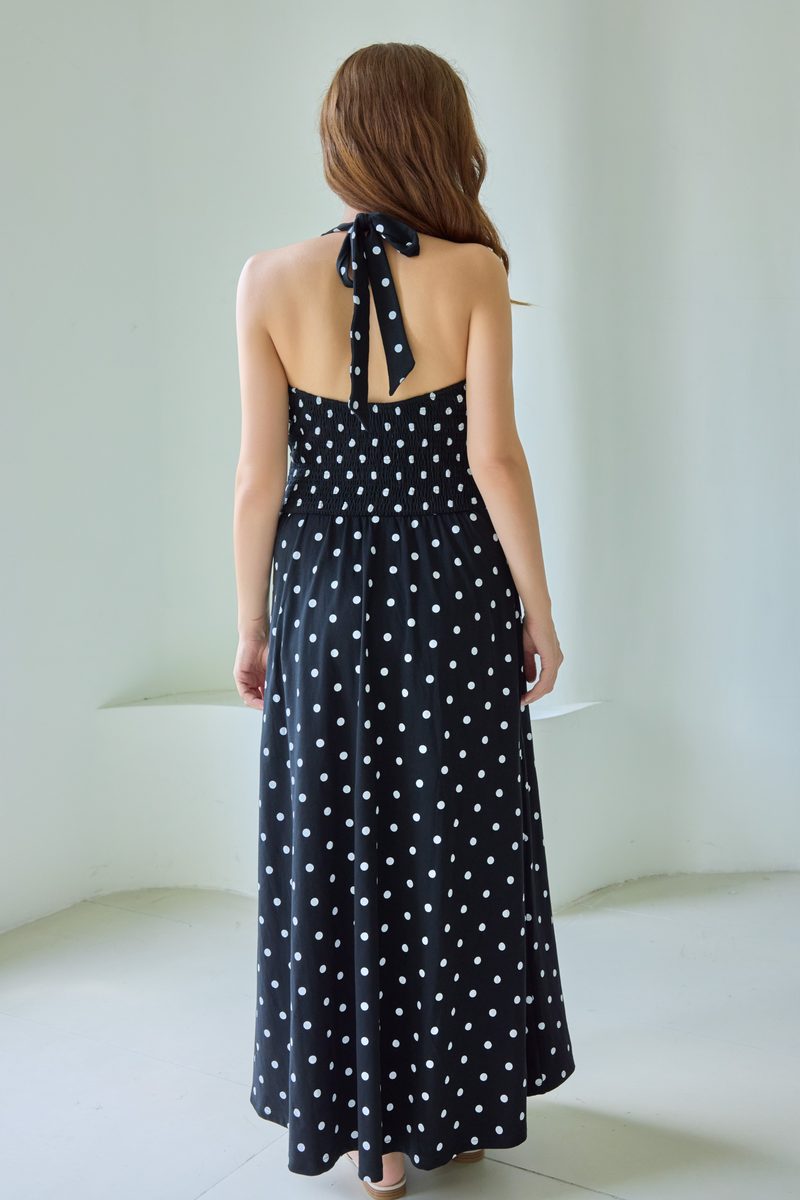 Polka Dot Halter Dress