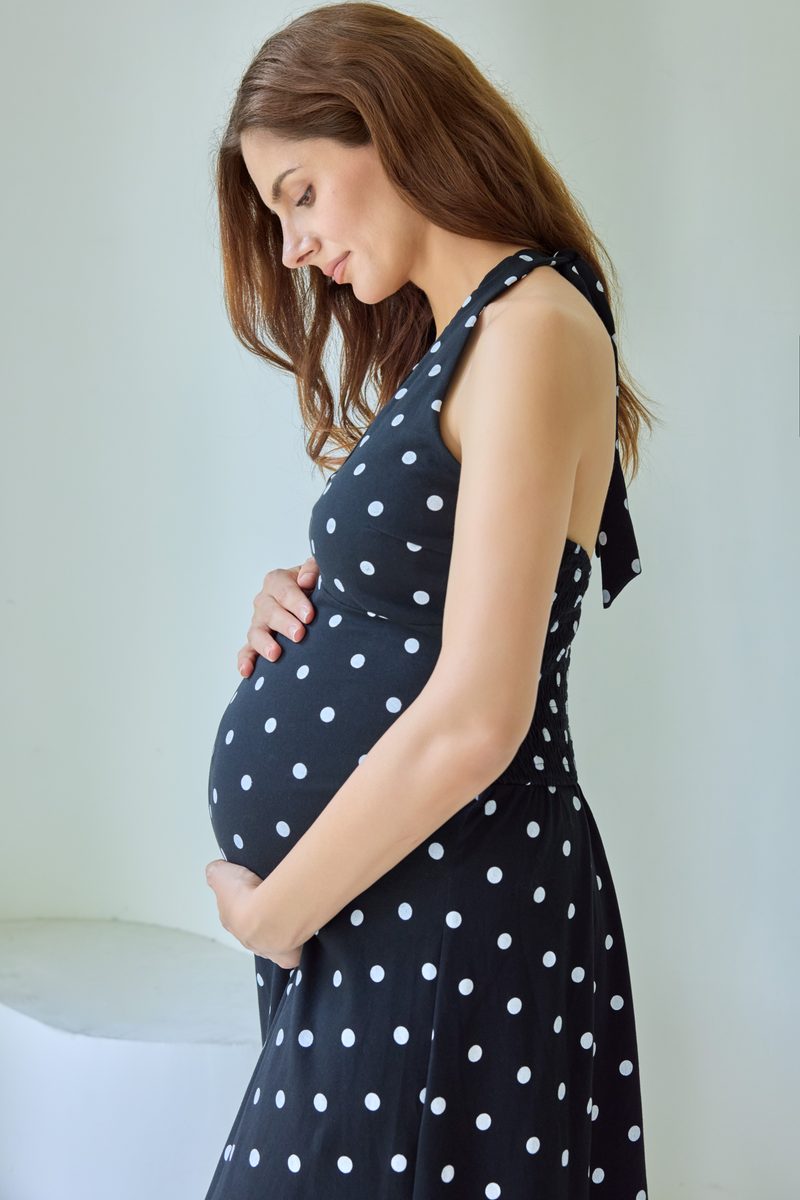 Polka Dot Halter Dress