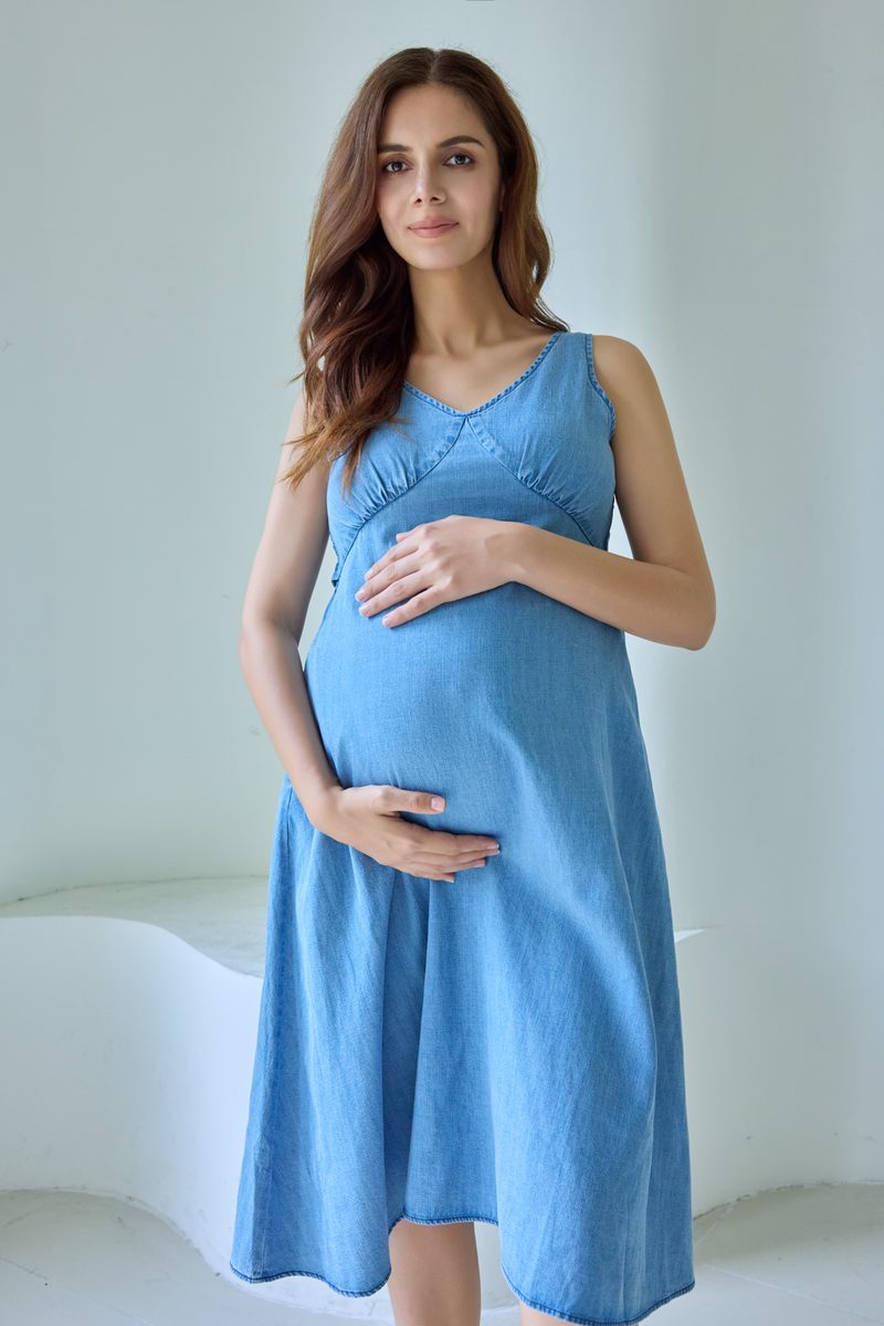 Denim Nursing Dress