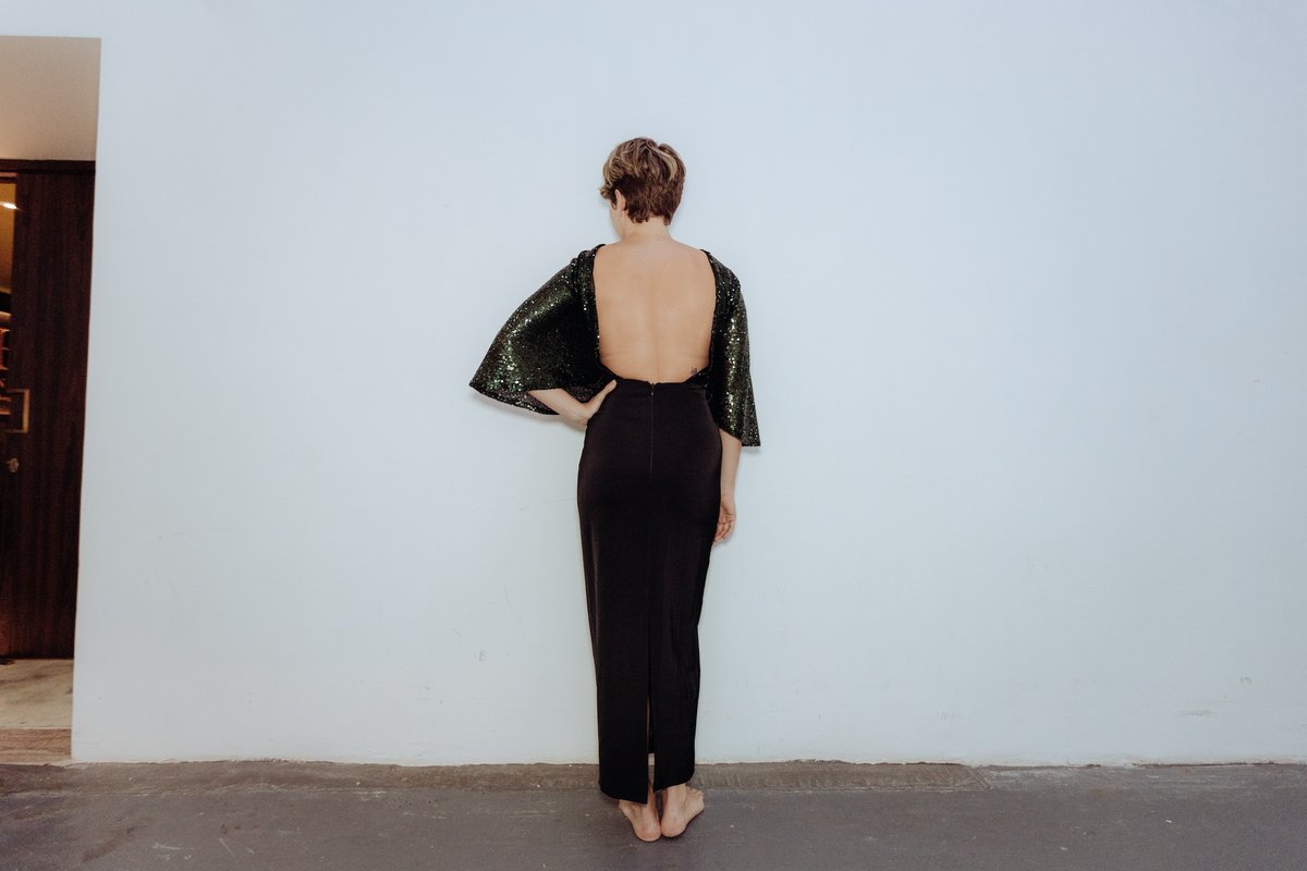 Green Sequined Dress