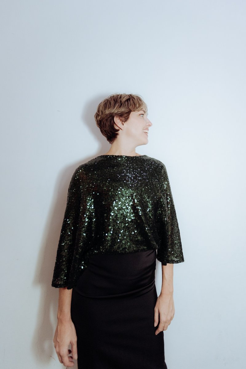 Green Sequined Dress