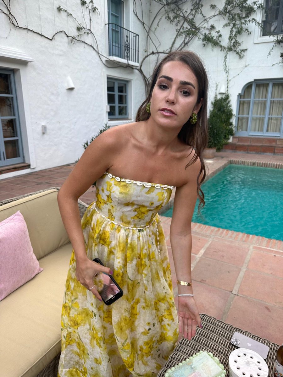 Zimmerman Yellow Strapless Long Dress