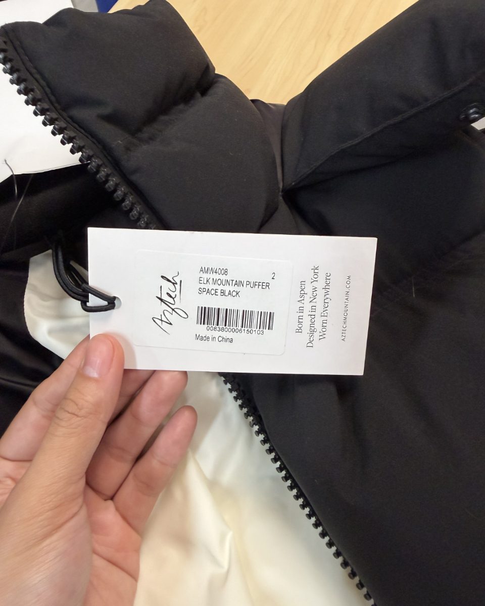 Aztech Black Down Jacket (Factory Sample)