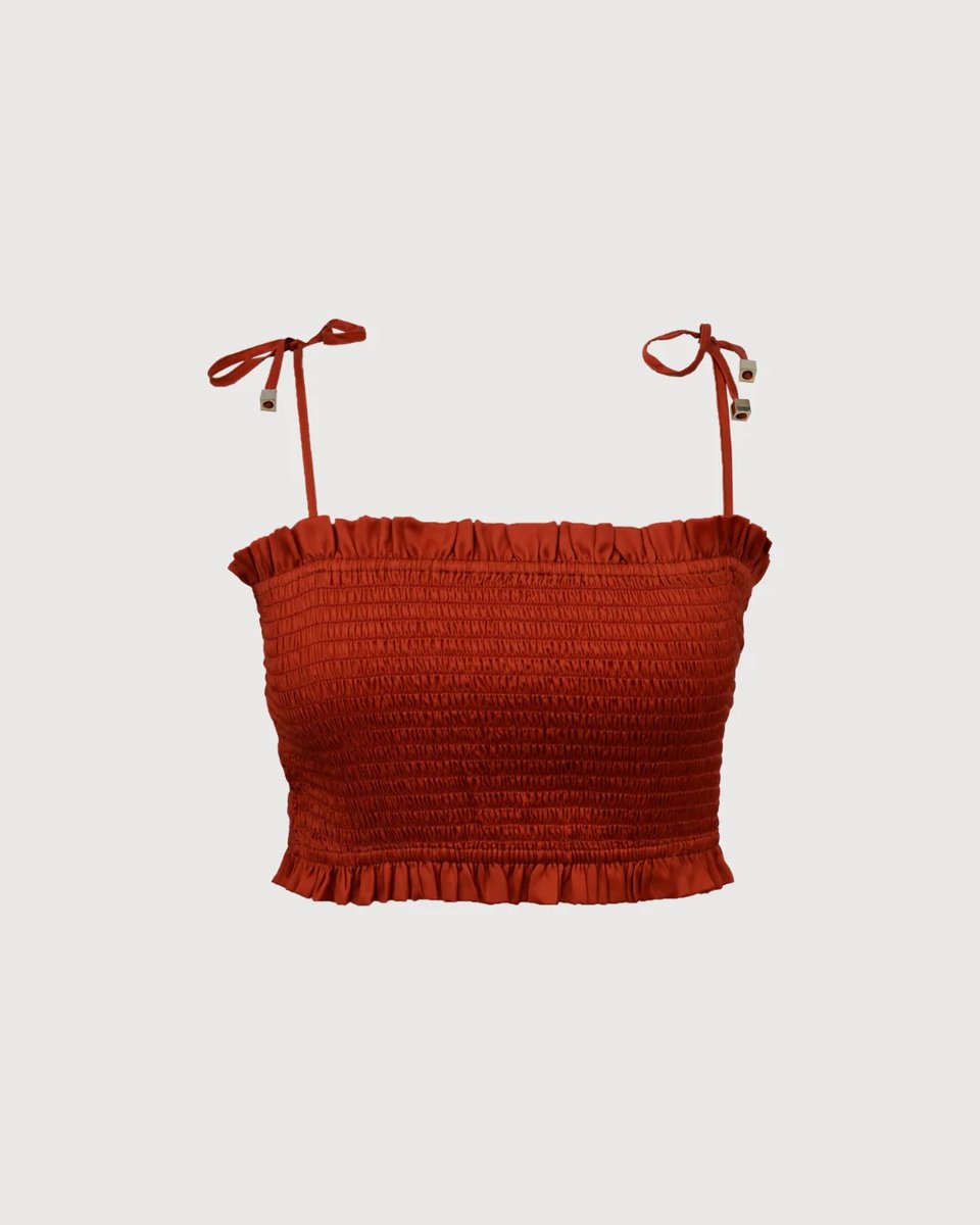 Sleeveless Elastic Cropped Tube Top - S