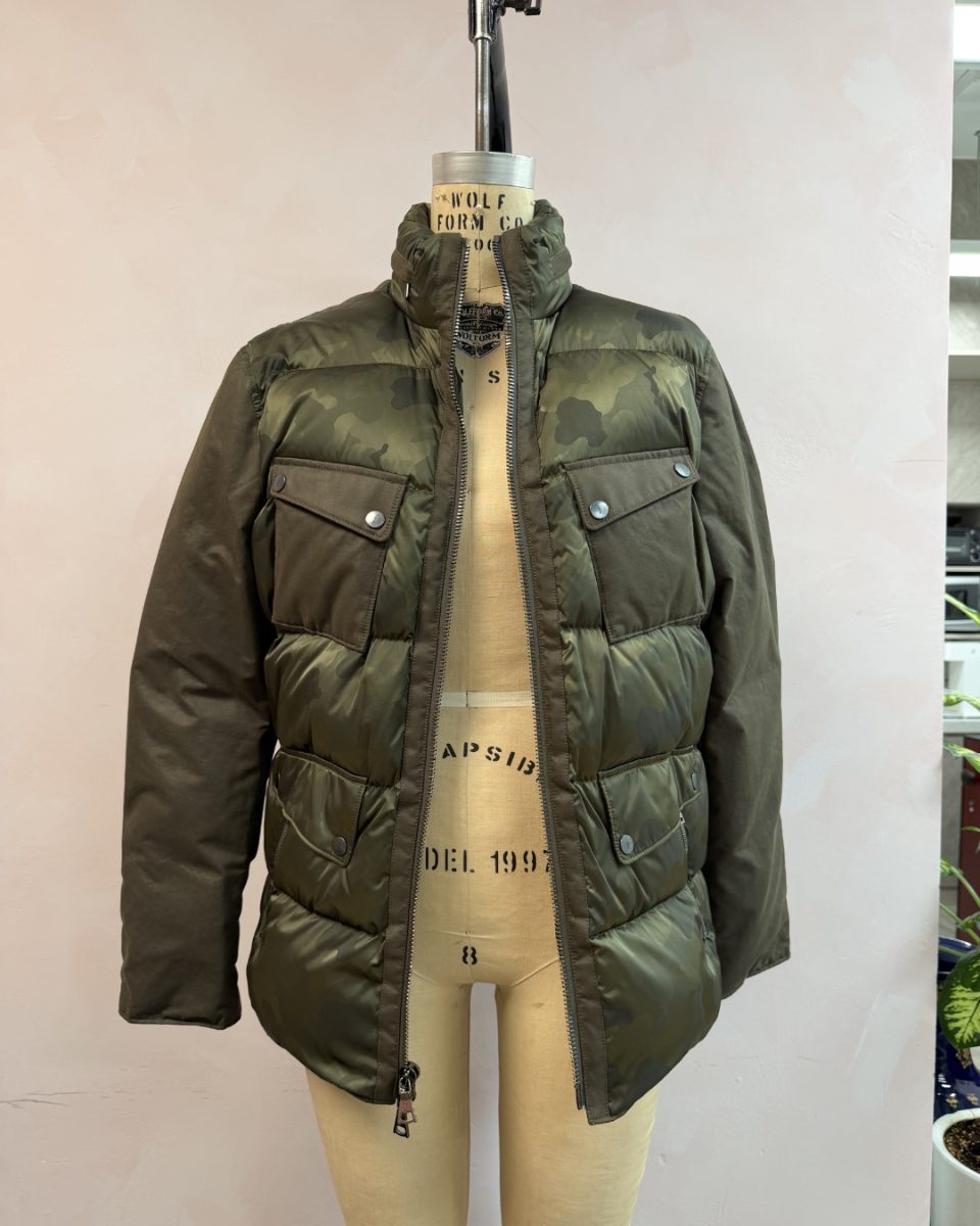 John Varvatos Green 50 Down Jacket (Factory Sample)