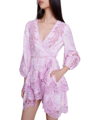 Riley Guipure Lace Trim Dress