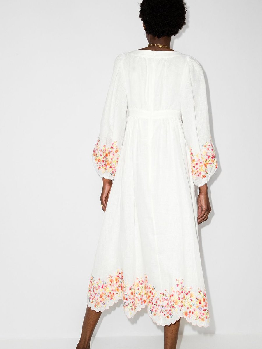 Mae floral-print midi dress