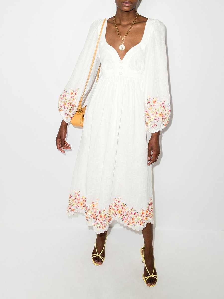 Mae floral-print midi dress