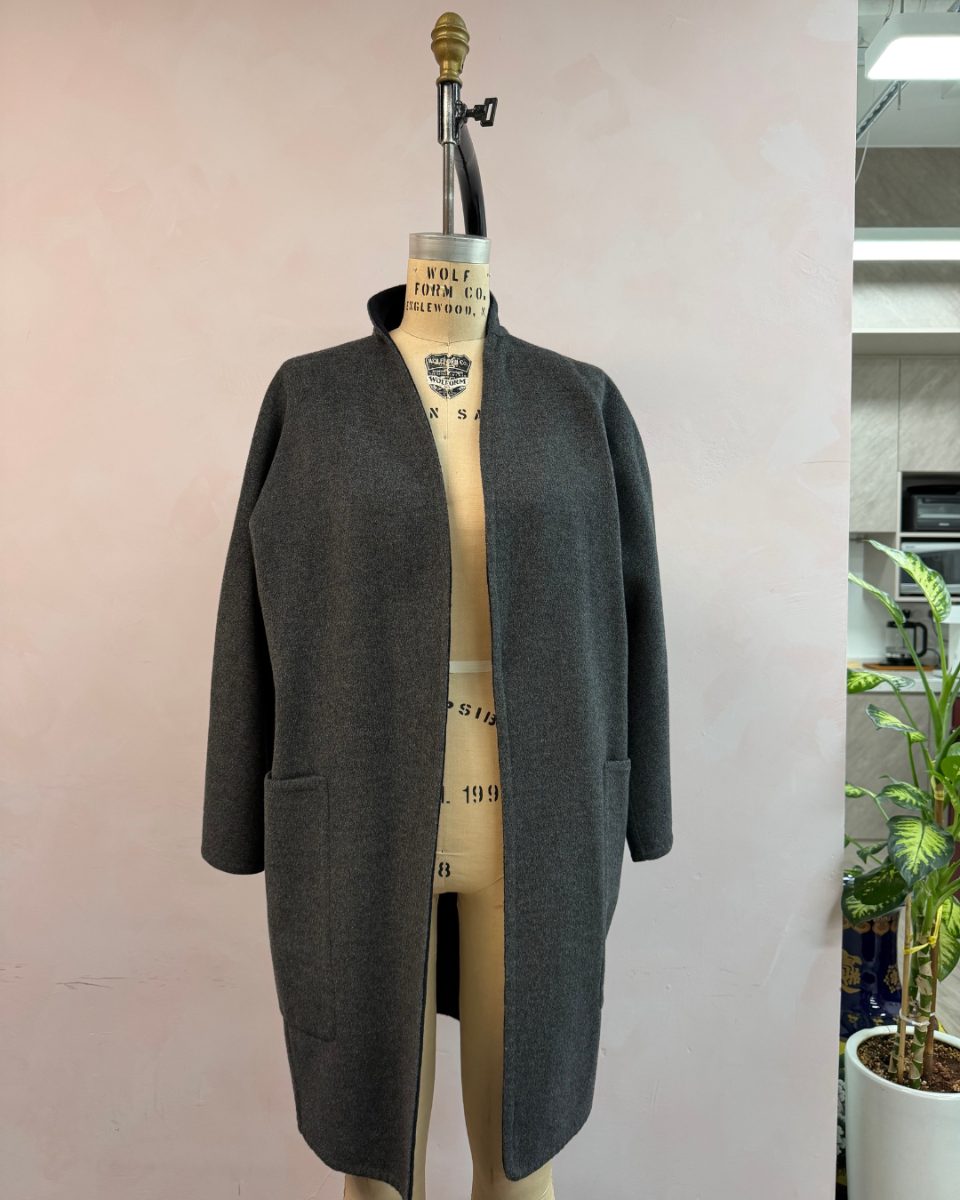 Reversible Navy and Gray Coat (Factory Sample)