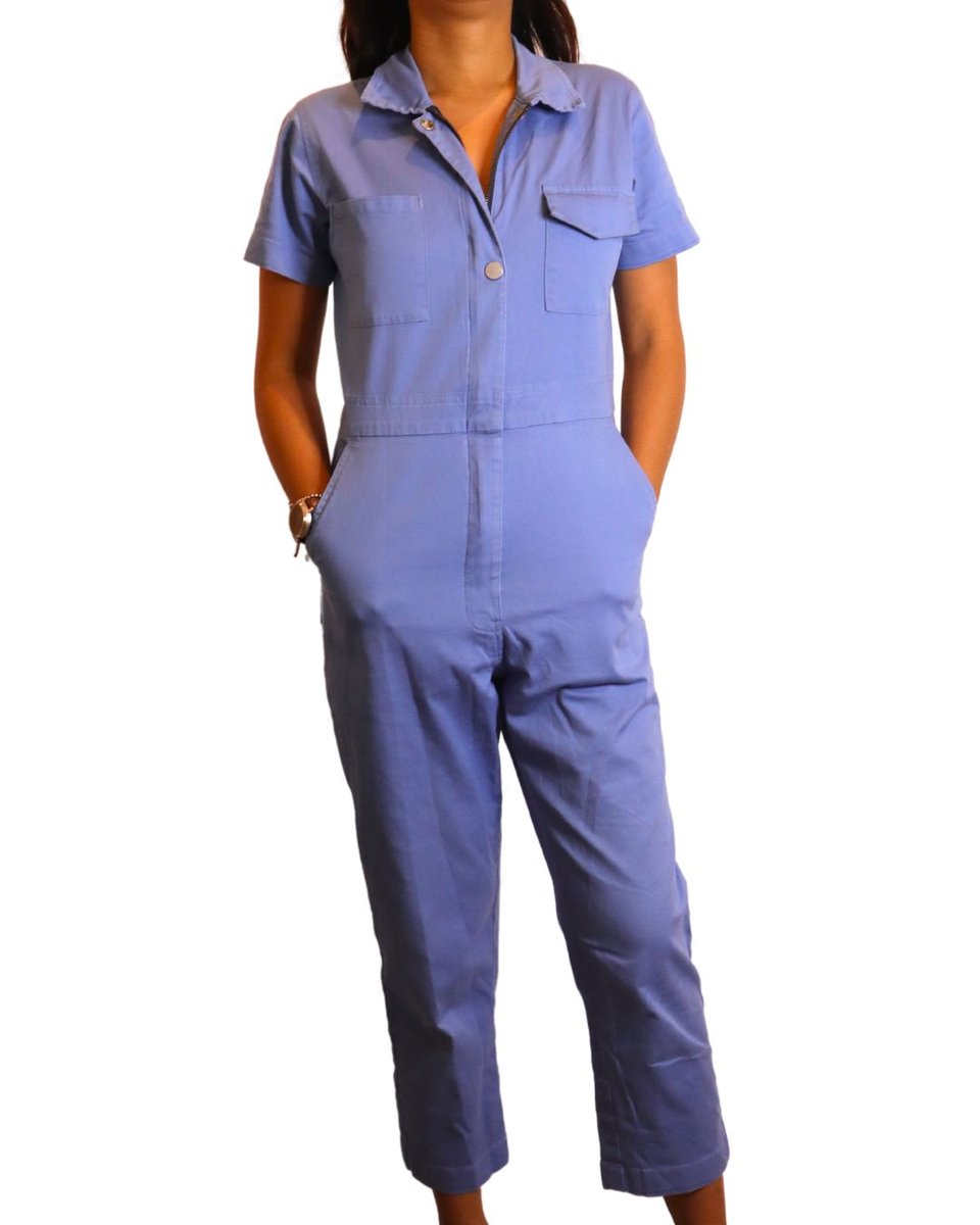 Rivet Utility Blue Jumpsuit