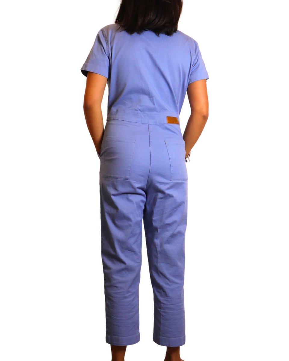 Rivet Utility Blue Jumpsuit