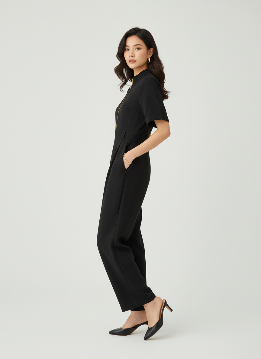Damsel Black Jumpsuit