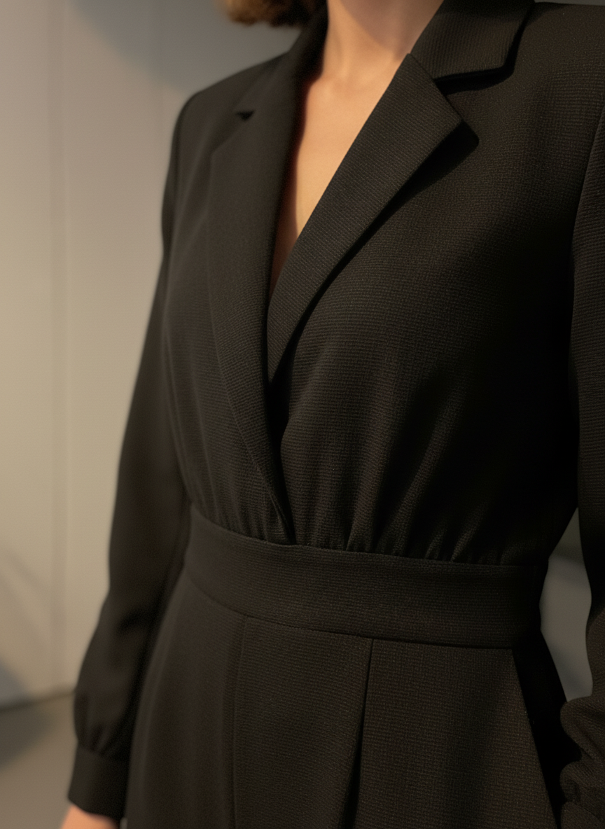 Michael Costello Black Jumpsuit