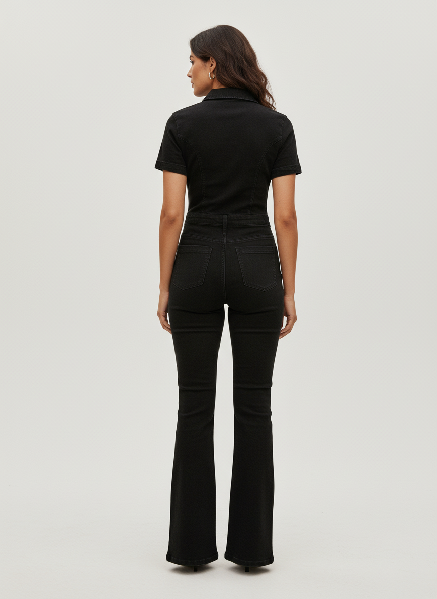 Show Me Your Mumu Black Denim Jumpsuit