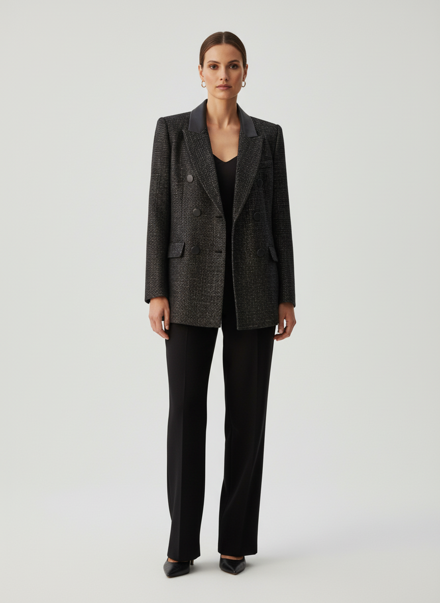 Tweed Black Blazer