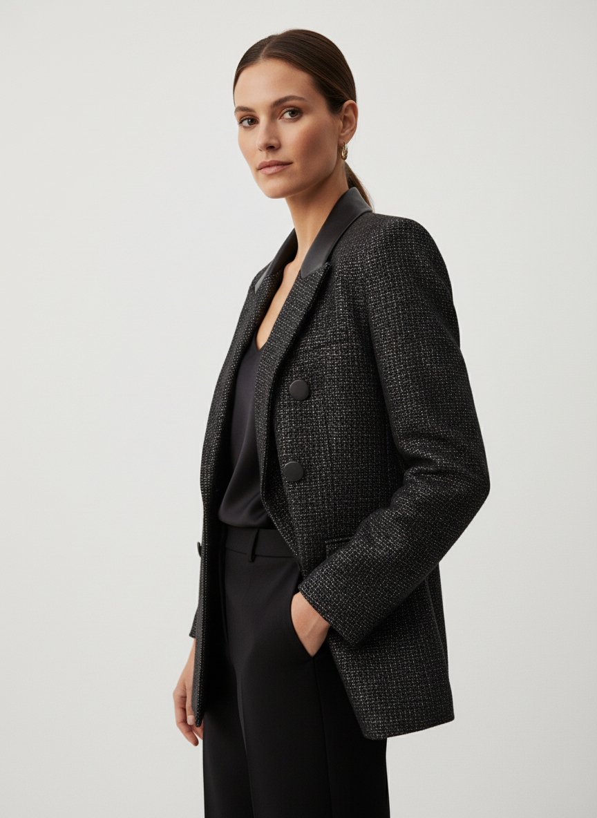Tweed Black Blazer