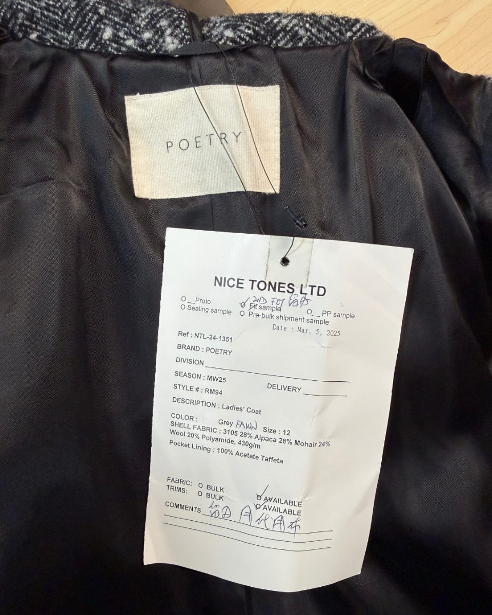 Poetry Gray 12 Coat (Factory Sample)