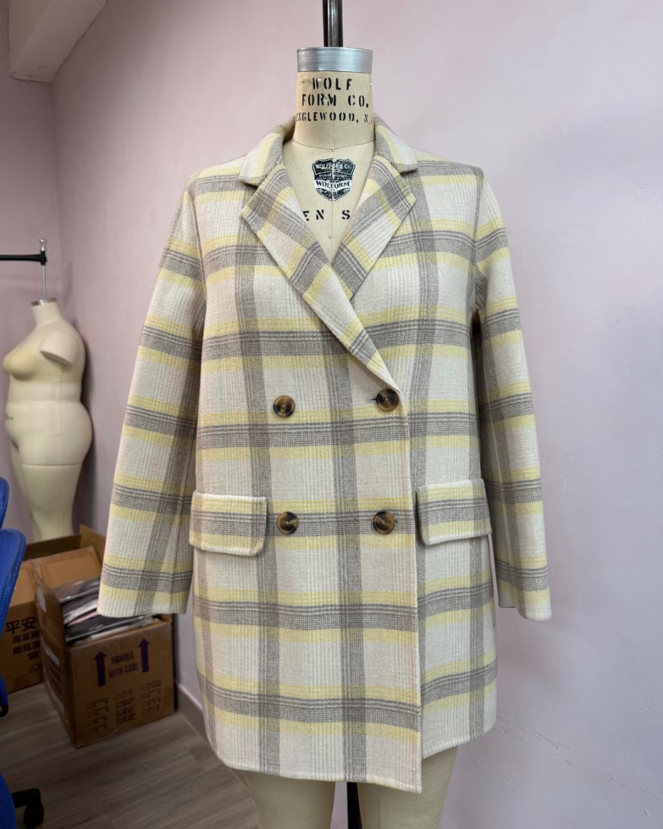San Powa Plaid 36 Coat (Factory Sample)