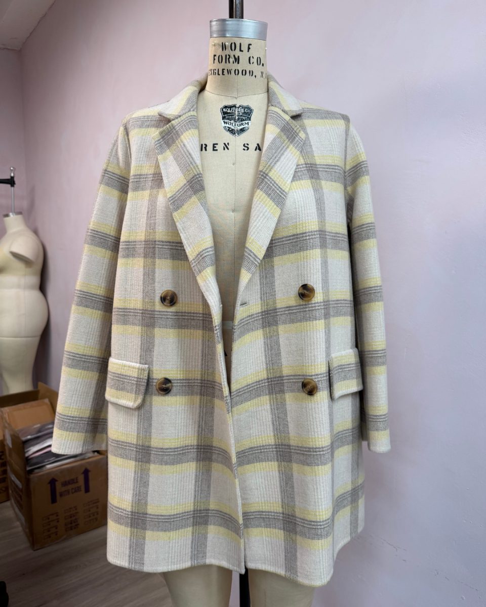 San Powa Plaid 36 Coat (Factory Sample)