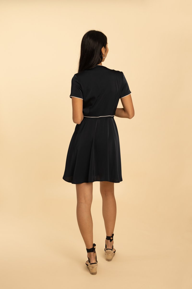 Eloise Wrap Dress - Black