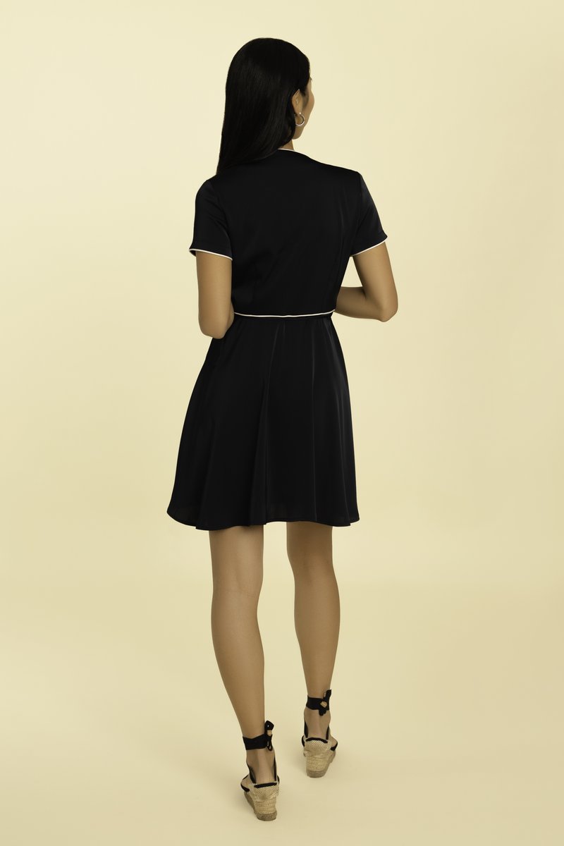 Eloise Wrap Dress - Black