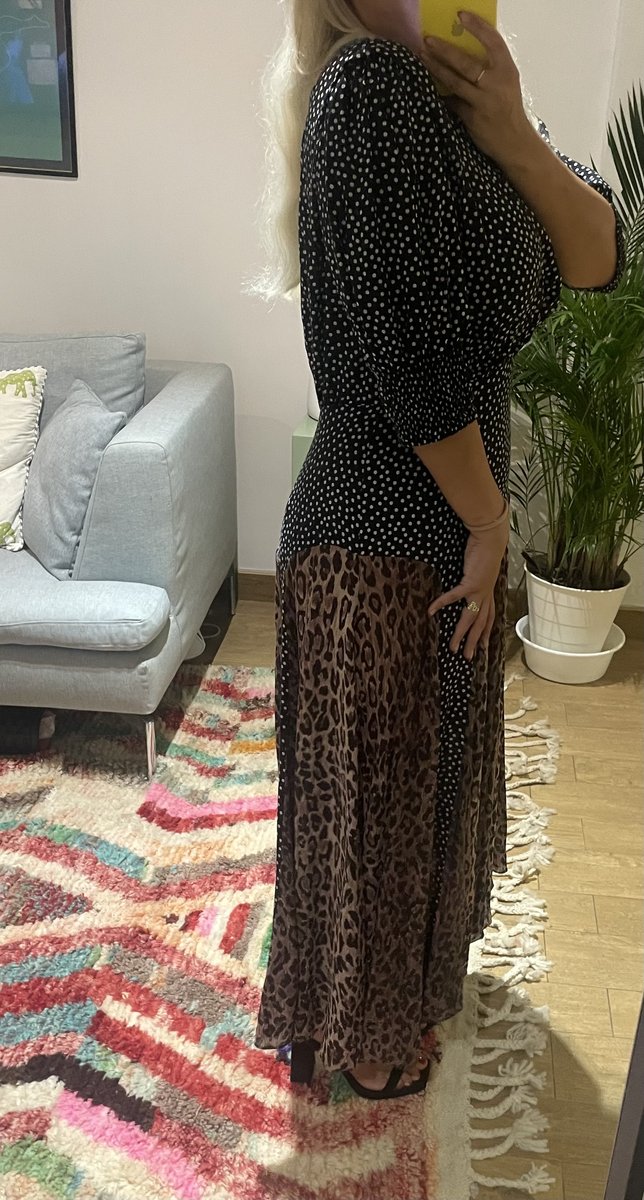 Megan Spot Leopard Print Dress