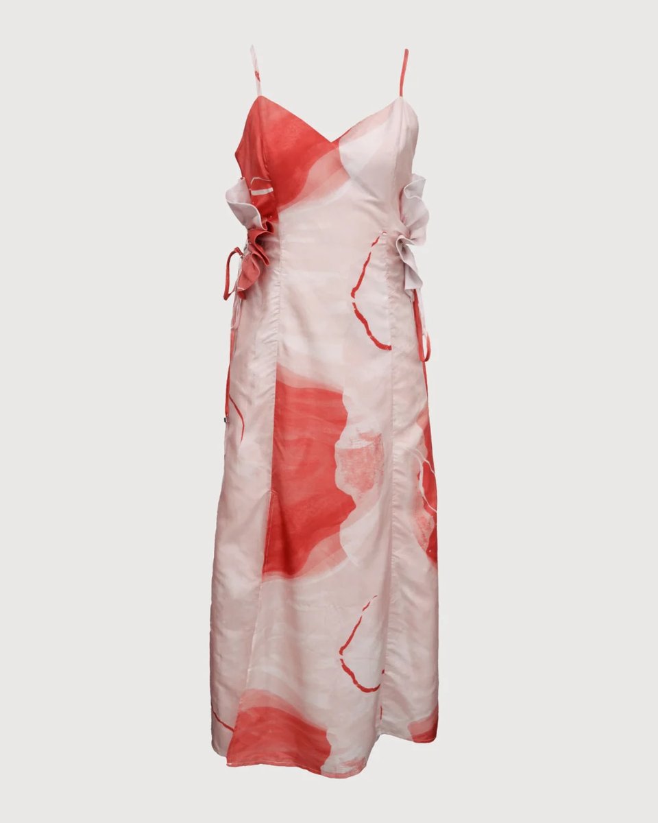 Spaghetti Strap Maxi Dress - M