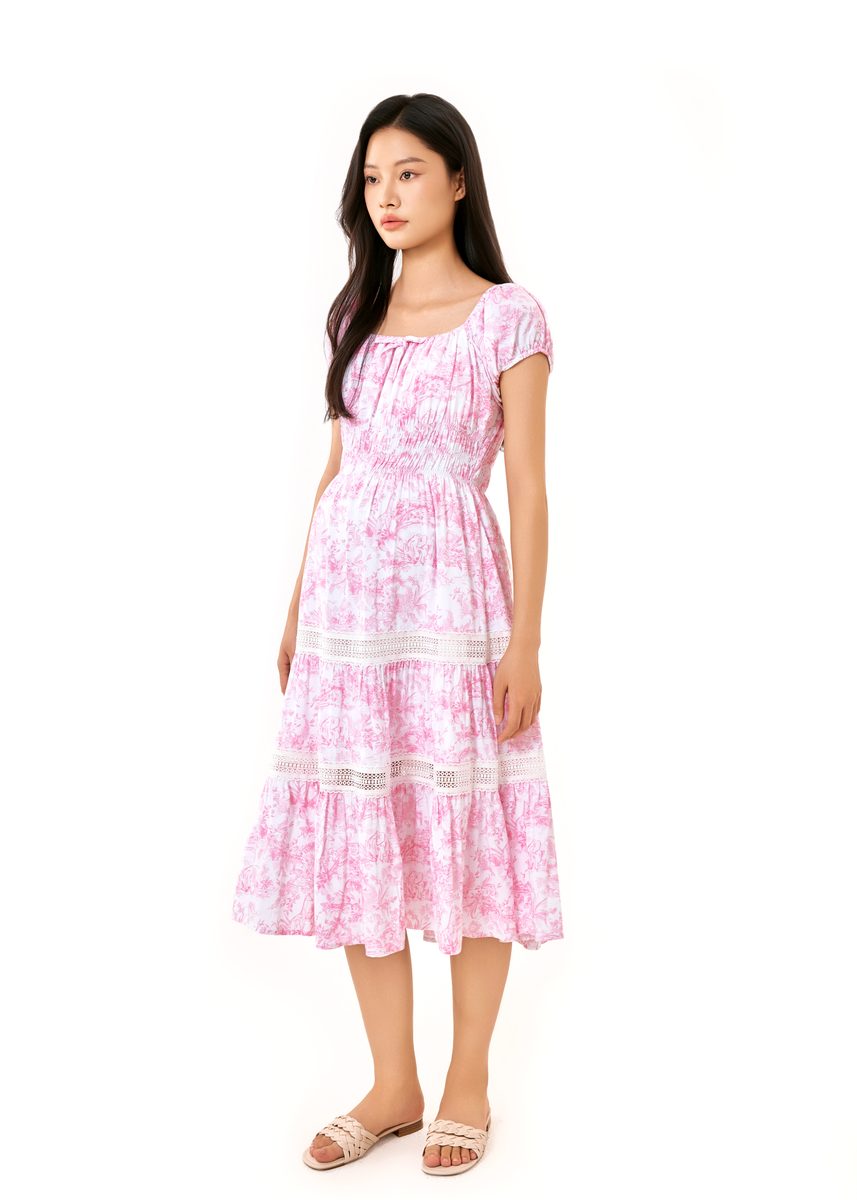 The Journey Cotton Stretch Midi Dress