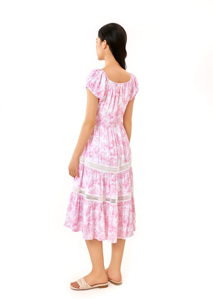 The Journey Cotton Stretch Midi Dress