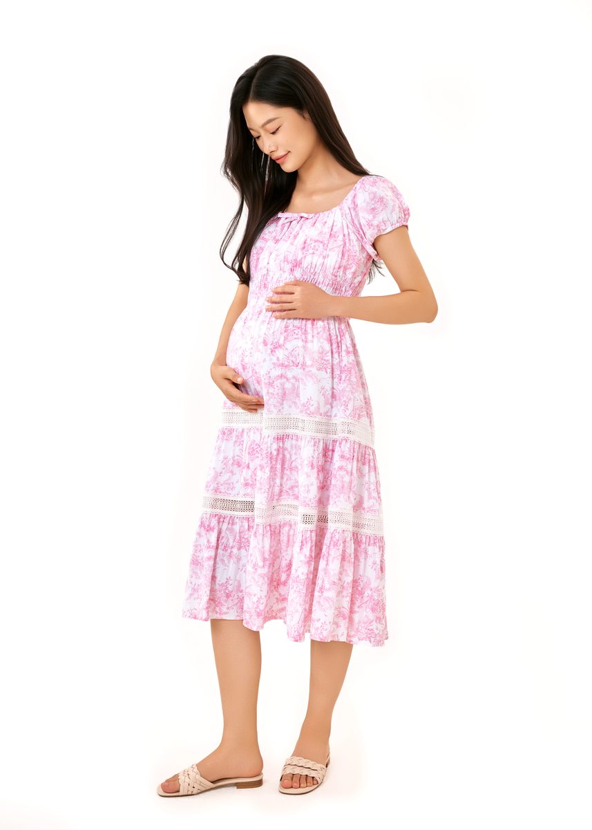 The Journey Cotton Stretch Midi Dress