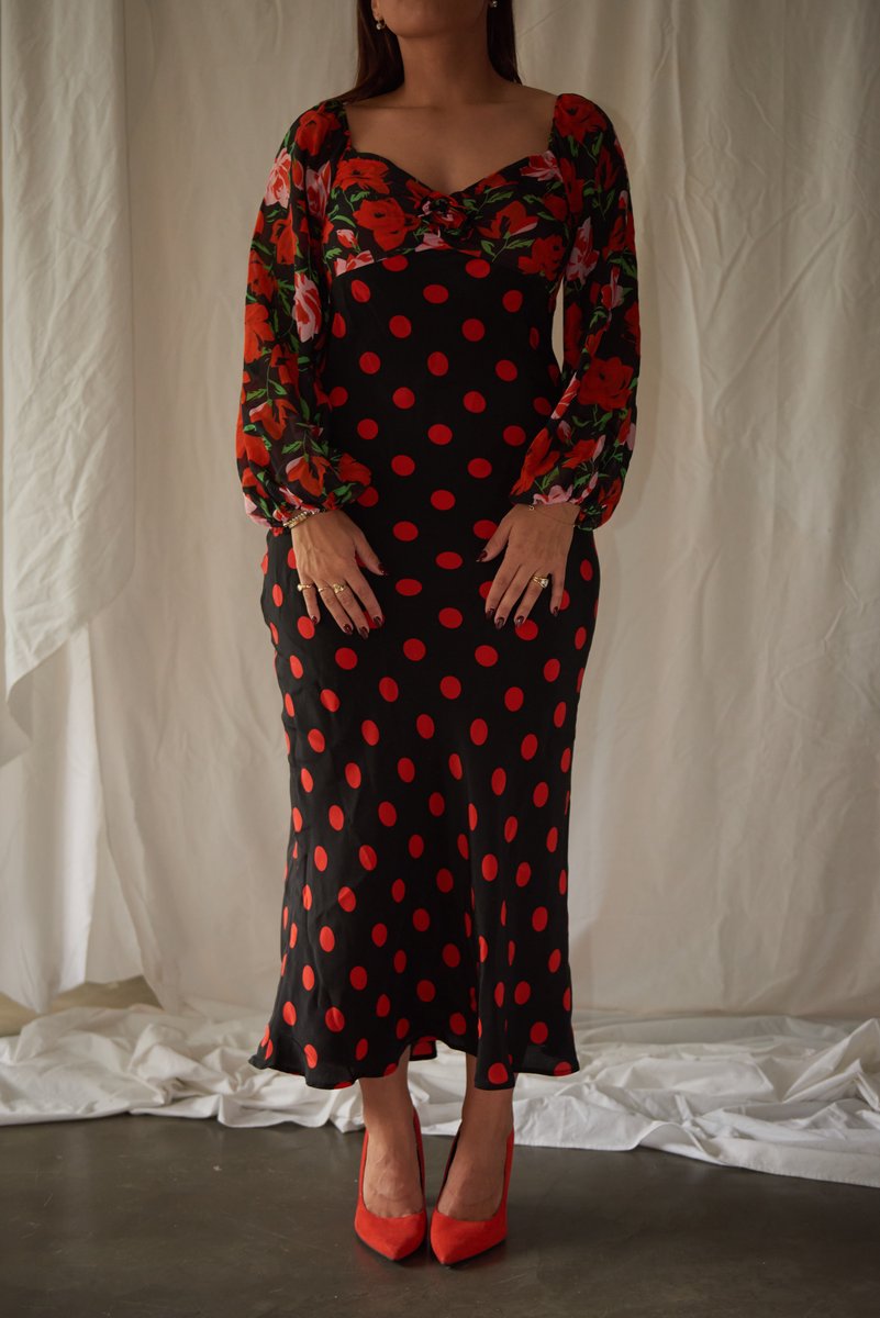 Josephine Rose and Polka Dot Dress
