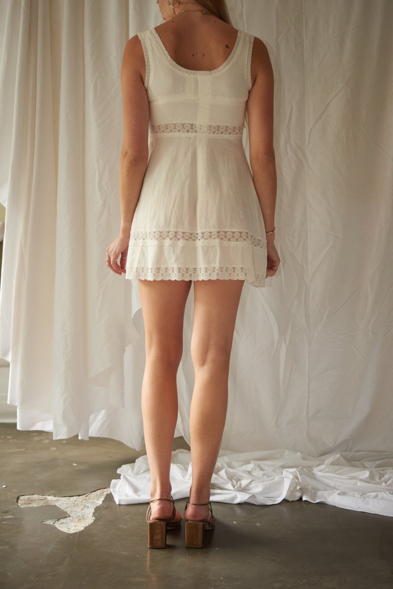 Rixo Ronan Lace-Trimmed Minidress
