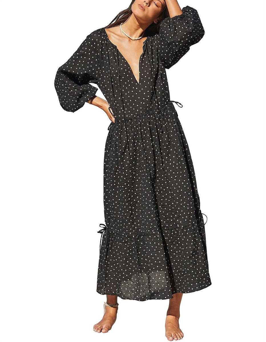 Bec + Bridge Black Polka Dot Dress
