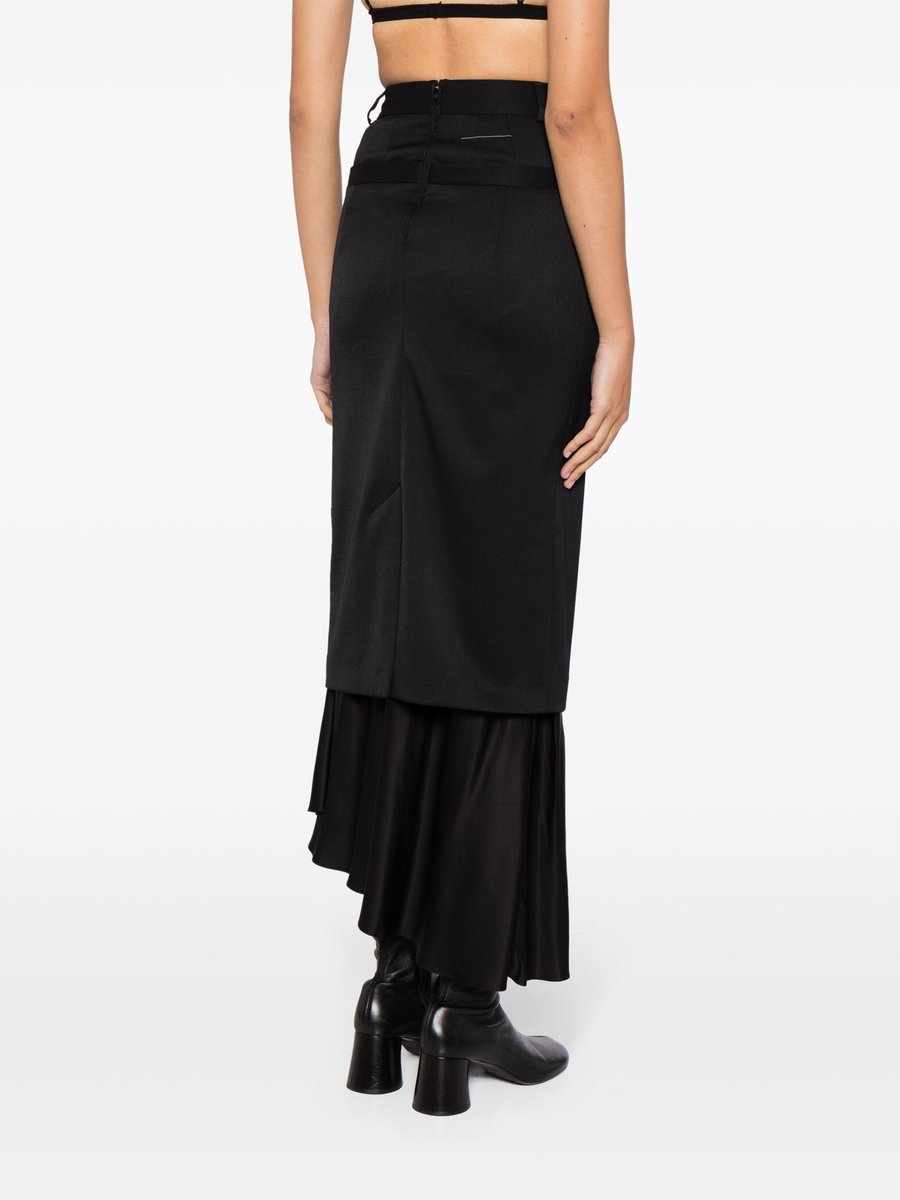 Layered Asymmetric Maxi Skirt