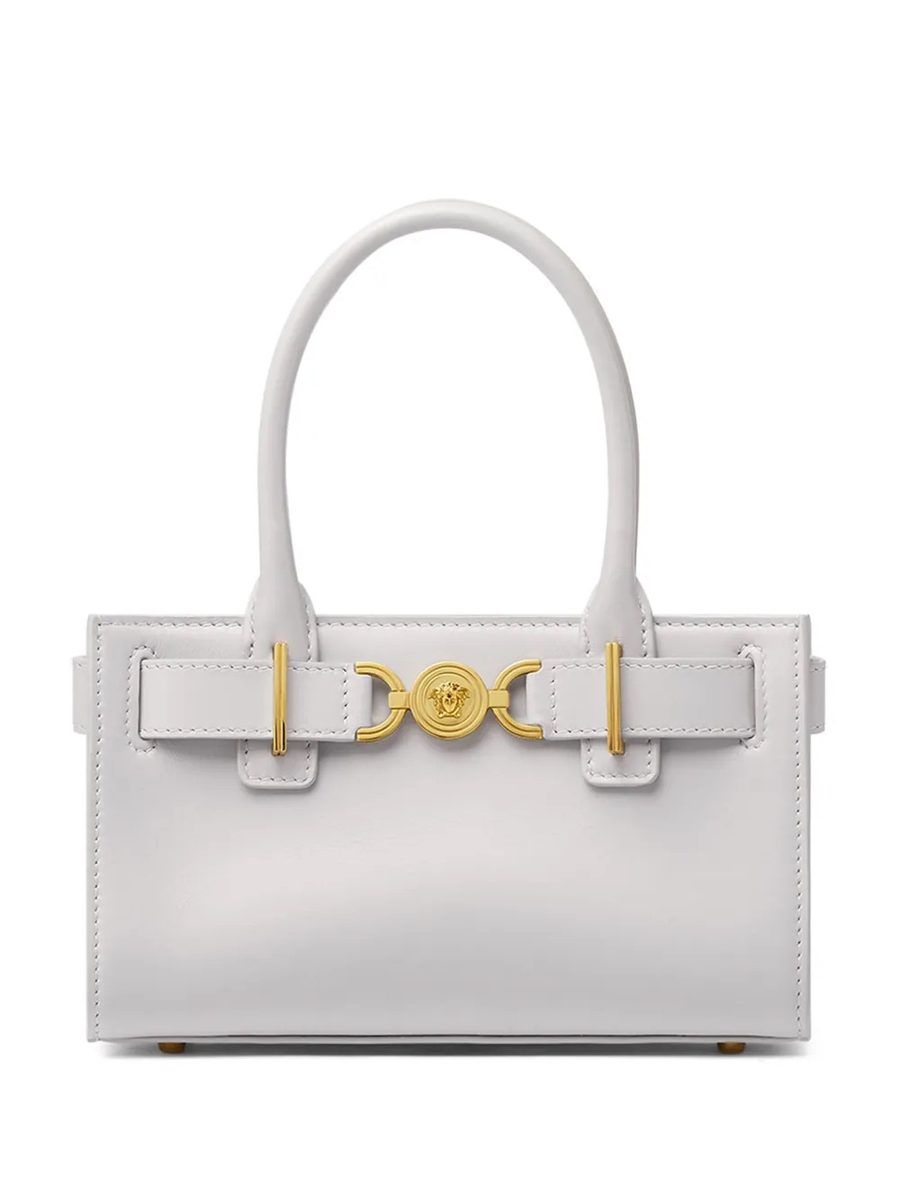 Versace Small Medusa '95 Tote Bag – Light Grey Calf Leather