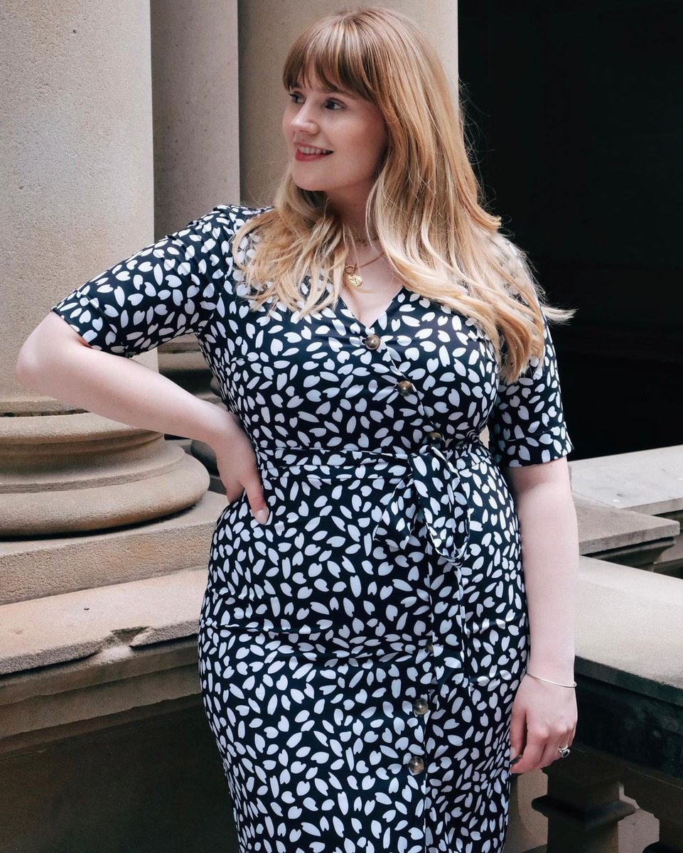 Emelie Dress - Black and White
