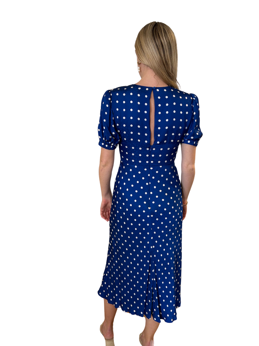Self Portrait Blue Polka Dot Dress