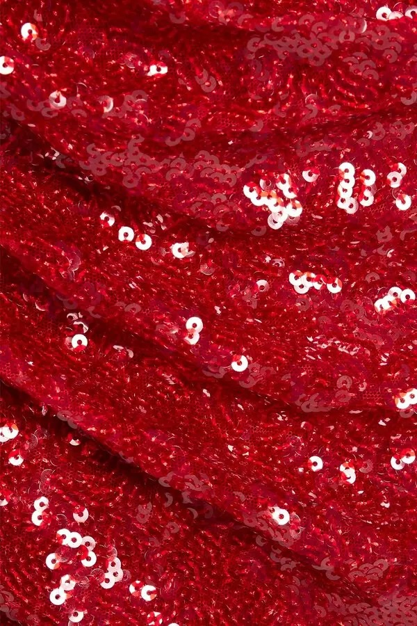 Ronny Kobo Brit Oneshoulder Sequined Mini Dress