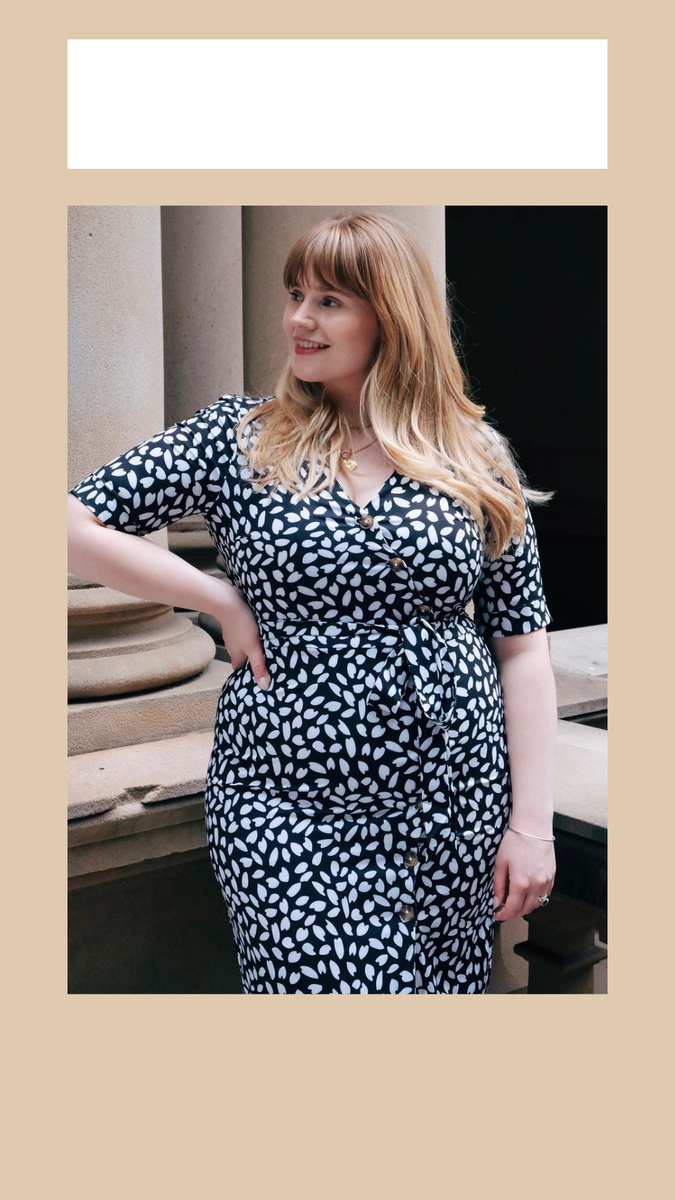 Emelie Dress - Black and White