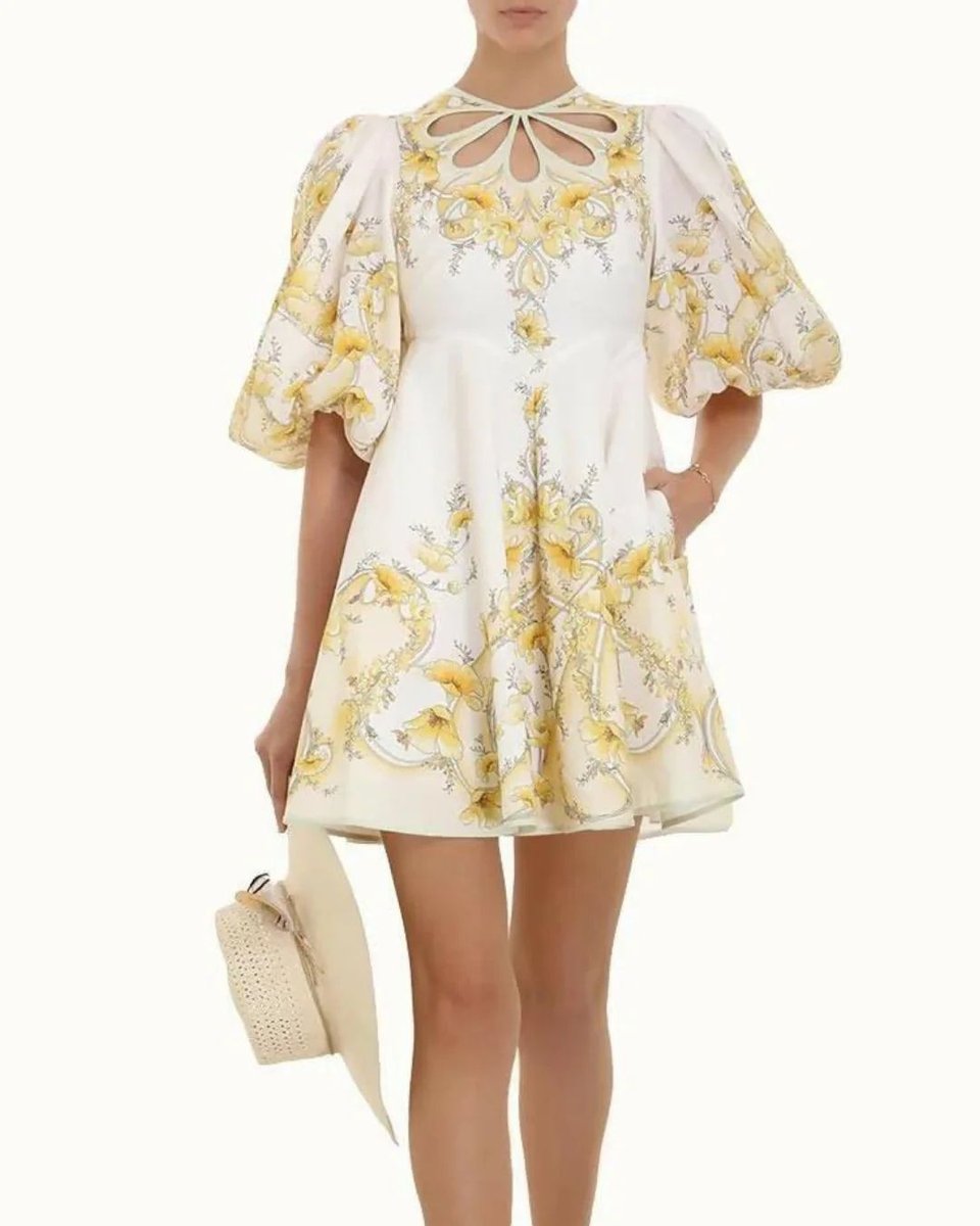 Jeannie Keyhole Mini Dress