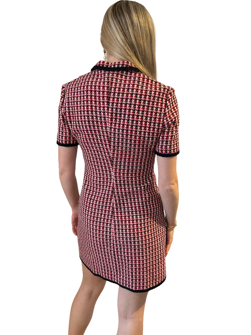 Maje Tweed Red Dress