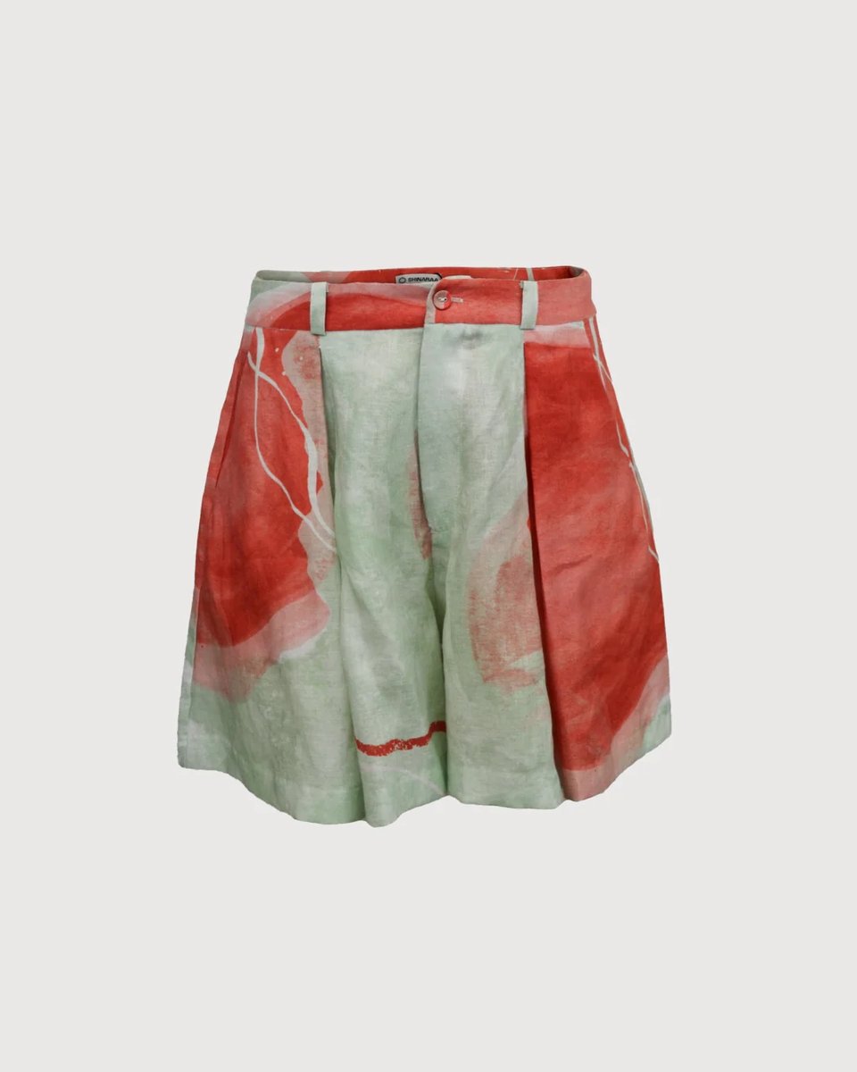 Pleated Suit Short - M