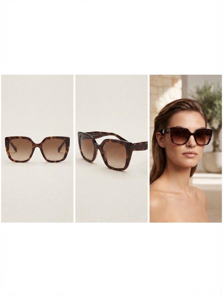 Prada PR 24XS Square Sunglasses – Tortoiseshell Brown