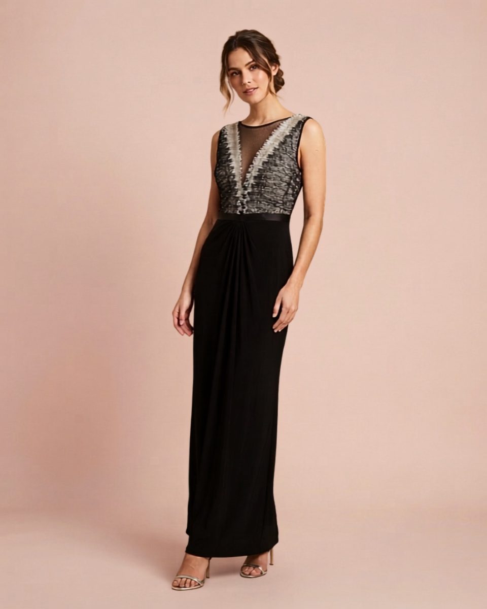 Gavin C Miguel Black Detail Dress